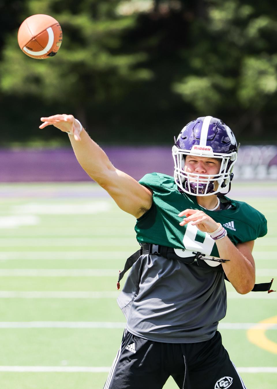 Curry College's Michael Moriarty, of Rockland, during practice on Friday, August 11, 2023.