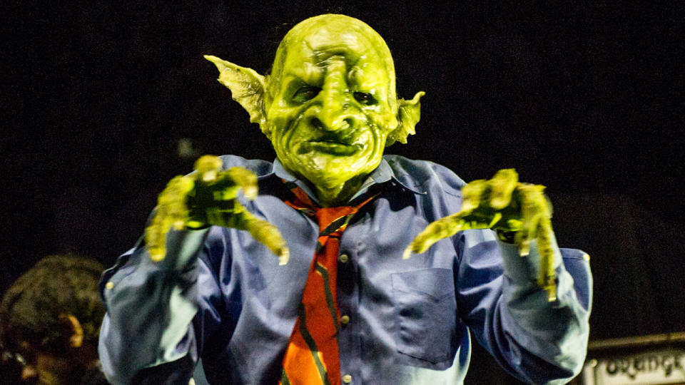 John Goblikon of Nekrogoblikon onstage