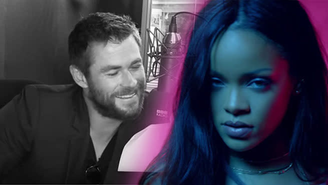 Thor S Chris Hemsworth Does Dramatic Reading Of Rihanna S Lyrics