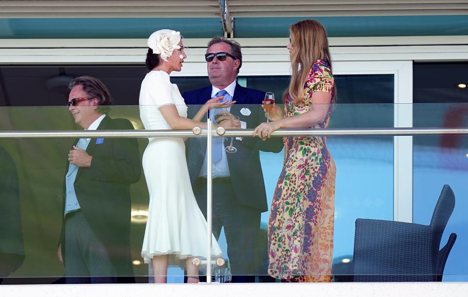 Piers also recently attended the Cazoo Derby Festival at Epsom Racecourse in June (PA)