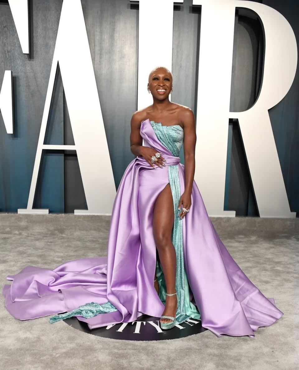 <p>Cynthia Erivo at the Vanity Fair Oscars afterparty.</p>