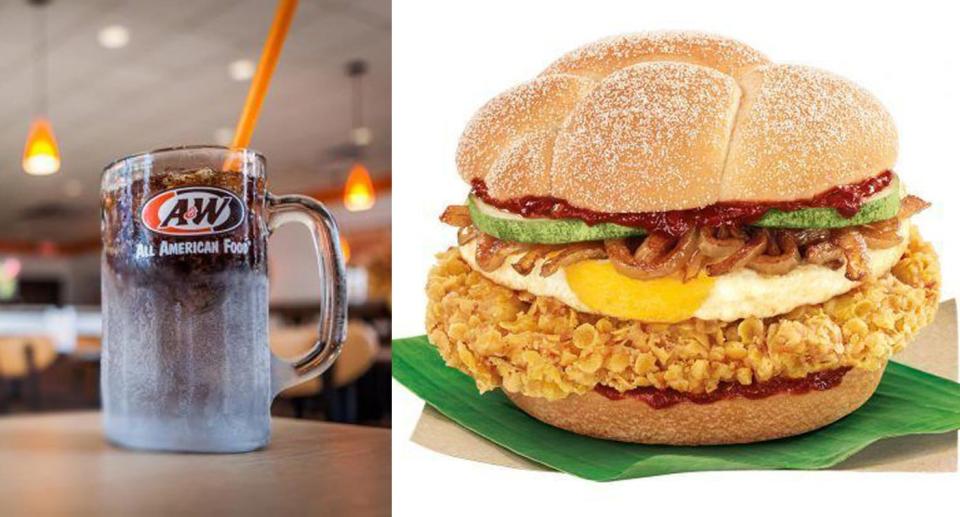 Food that got people in Singapore talking in 2017 (Photos: A&W, McDonald’s)