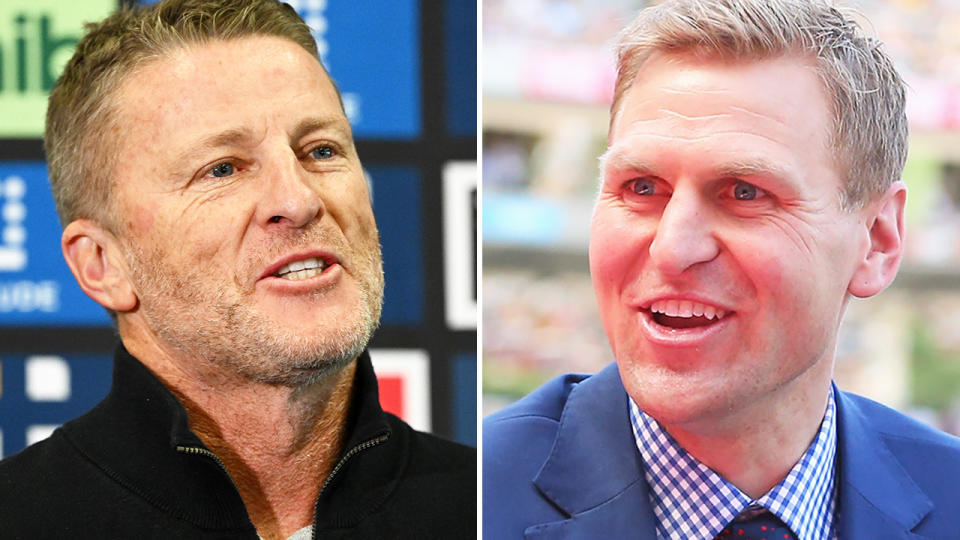 Kane Cornes and Damien Hardwick.