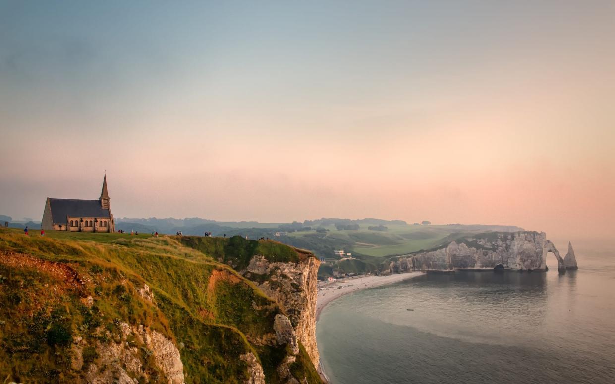 stunning coastline Étretat best beach holidays france british sunseekers summer 2022 trip travel - Getty