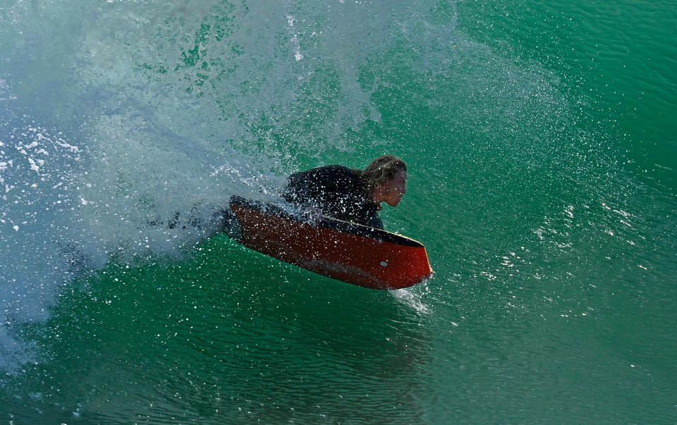 Pacific Storm Brings High Surf To Southern California