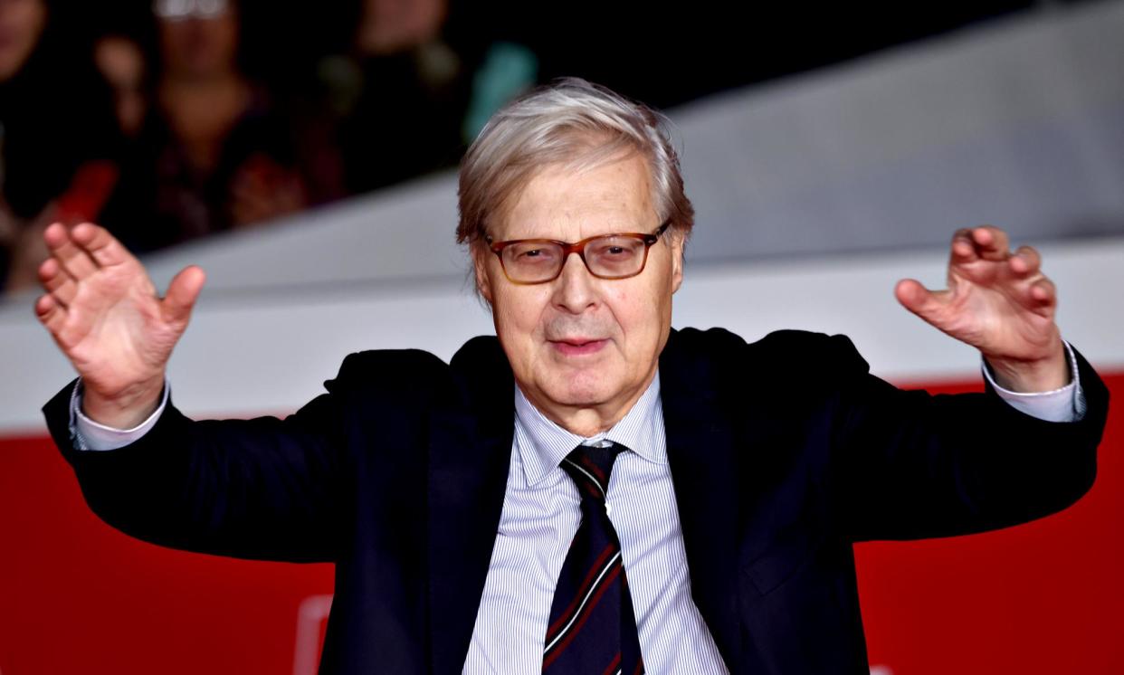 <span>Vittorio Sgarbi at a film screening in Rome in October.</span><span>Photograph: Franco Origlia/Getty Images</span>