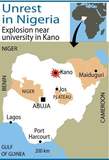 Attackers armed with bombs and guns have opened fire at outdoor church services at a Nigerian university in Kano city, killing around 20 people as worshippers tried to flee, witnesses and officials said