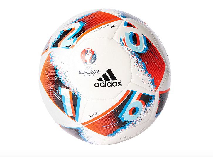 A miniature version of the ball the Euro stars played with. (Sportchek.ca)