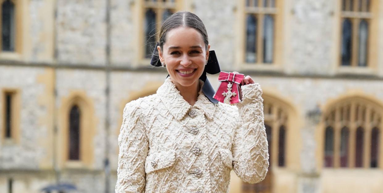 emilia clarke receives an mbe