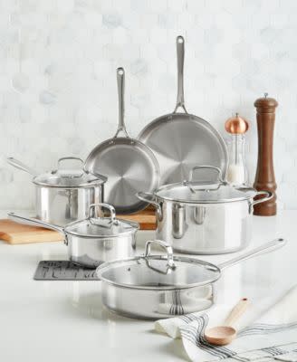 The Cellar - Stainless Steel 11-Pc. Cookware Set