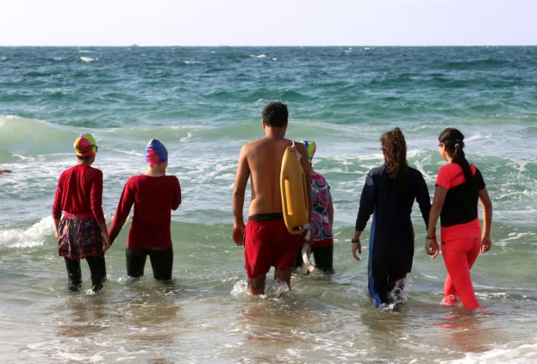 Swimmers at the club have to brave waters into which around 100 million litres of poorly treated sewage are pumped every day