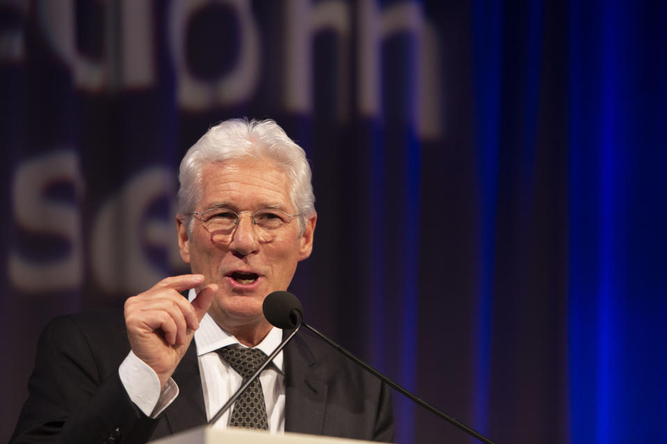 Richard Gere speaks at the Freedom House 2018 Annual Awards Dinner in May 2018. (Photo: Tasos Katopodis/Getty Images for Freedom House)