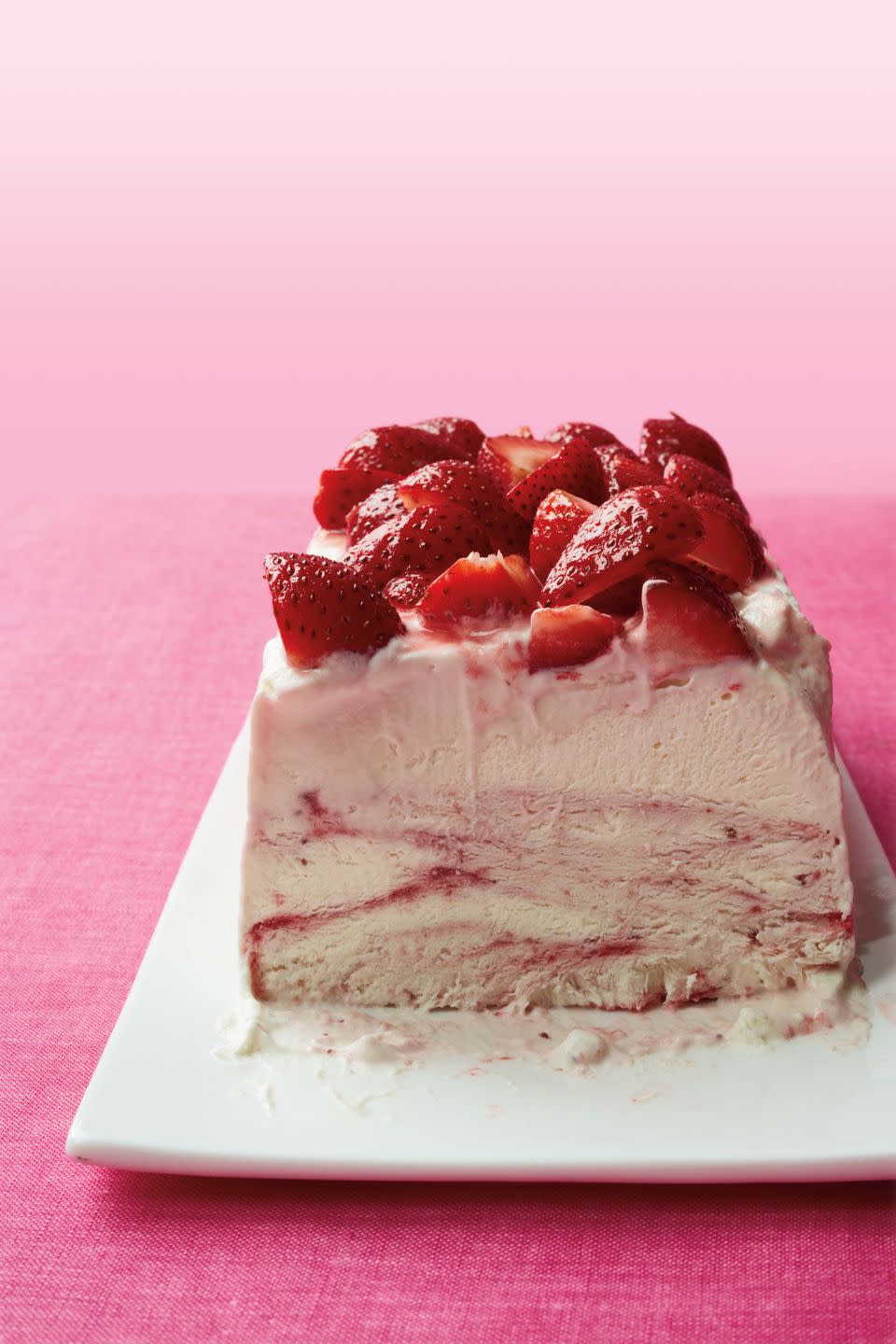 <p>This 6-ingredient treat is made in a loaf pan and only takes about an hour from start to finish — easiest cheesecake ever!</p><p><em><a href="https://www.womansday.com/food-recipes/food-drinks/recipes/a11347/strawberry-ice-cream-cheesecake-recipe-wdy0812/" rel="nofollow noopener" target="_blank" data-ylk="slk:Get the recipe from Woman's Day »;elm:context_link;itc:0;sec:content-canvas" class="link ">Get the recipe from Woman's Day »</a></em></p>