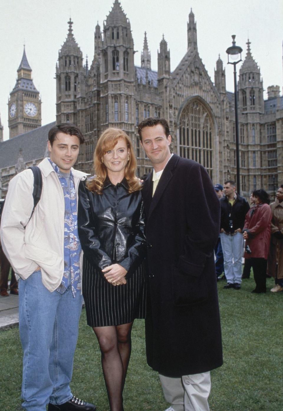 <p>The show was a royal hit when the entire cast traveled to London for Ross and Emily's infamous nuptials — so much so that the Duchess of York, Sarah Ferguson, made a cameo in a scene with Matt LeBlanc. </p>