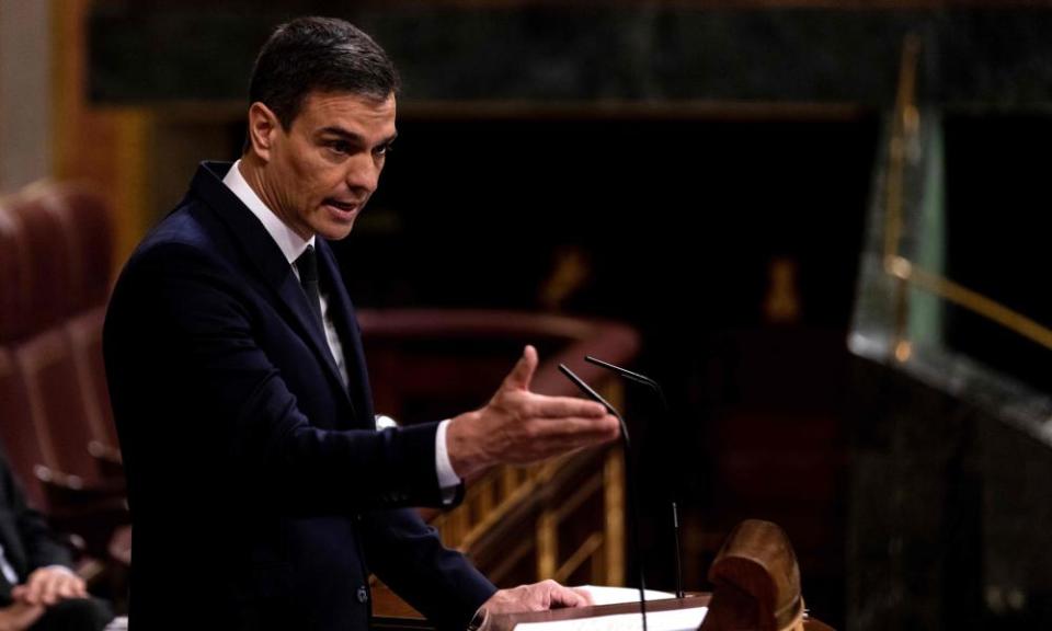 Spain’s prime minister, Pedro Sánchez,