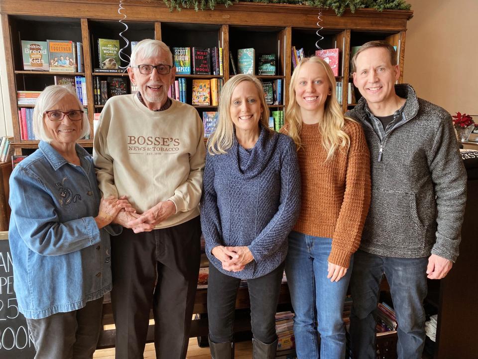 From left, Sandy Liebert, Steve Liebert, Lisa Mitchell, Kayla Mitchell and Steven Mitchell at Bosse's News & Tobacco's newer location in De Pere. The Lieberts and Mitchells are second, third and fourth generation of the family owners of Bosse's.