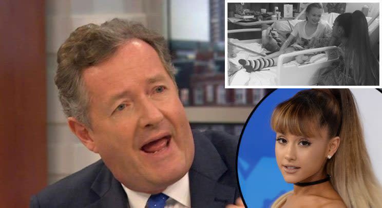 Piers Morgan has back tracked on his comments about the 23 year old pop star (Credit: Rex/Instagram)