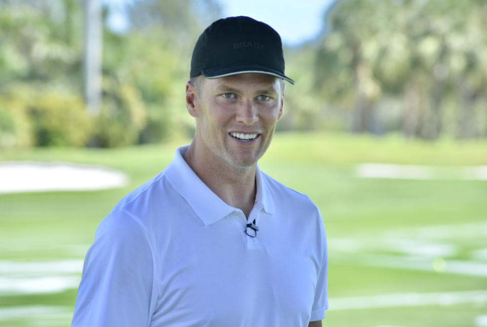 Pictured here, Tom Brady at The Big Pilot charity golf challenge at the Miami Beach Golf Club.