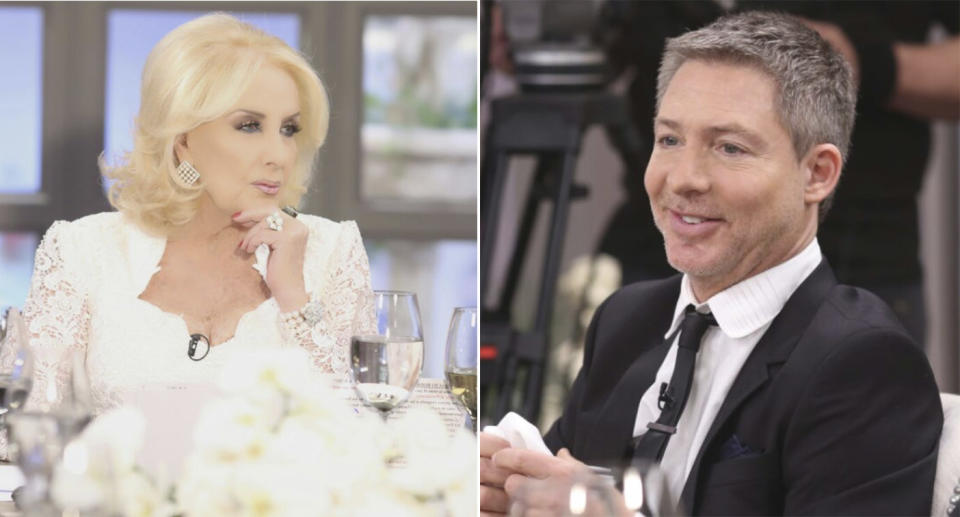 Mirtha y Suar, en una picante charla hablaron sobre el spot en el que la diva no fue incluida. Fotos: Twitter/mirthalegrand