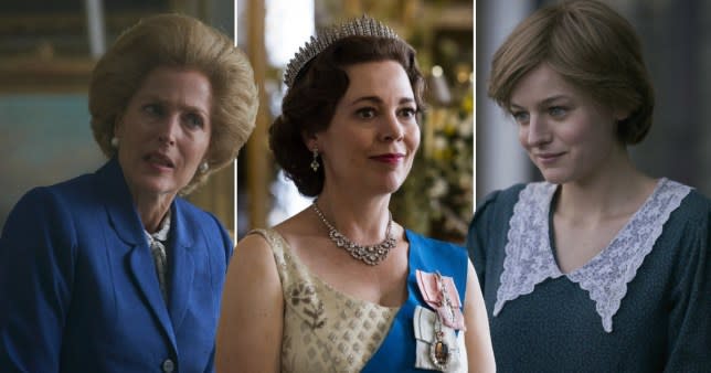 Taking a look at the women holding on the 'The Crown' firmly
