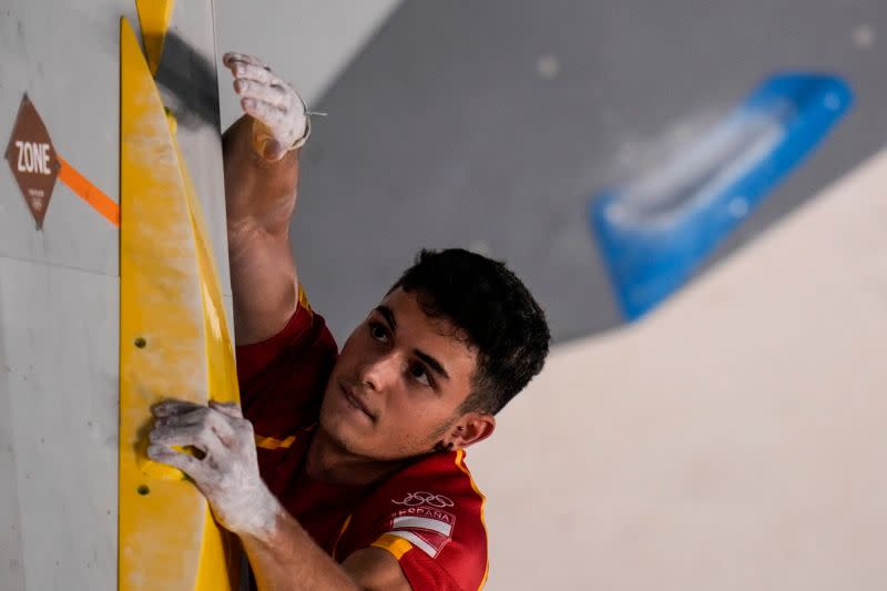 ▲西班牙運動攀登好手Alberto Gines Lopez。（圖／美聯社／達志影像）