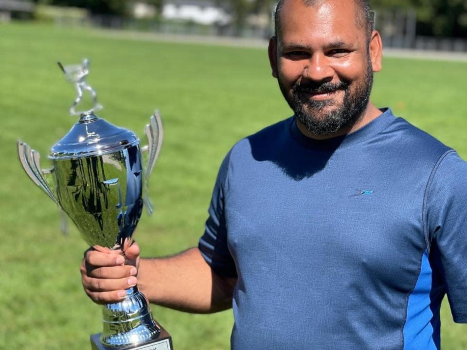 A photo&nbsp;of Shakeel Ashraf, 38 --smiling on the field, the sun shining on his face --taken by Junaid Butt was seen on various social media tributes after the beloved auto body shop owner and father of two was killed. (Submitted by Junaid Butt - image credit)