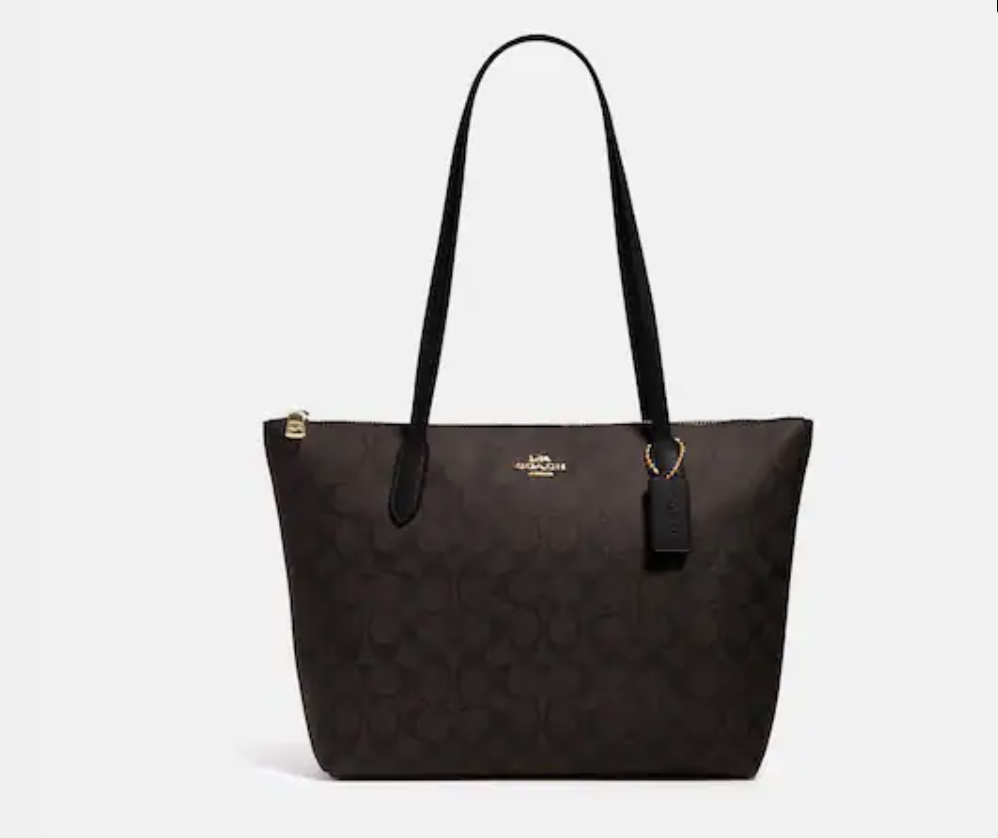 black tote bag