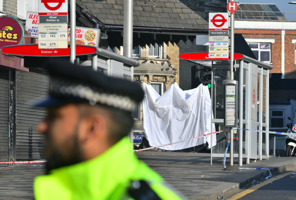 <em>The man is thought to have been the fifth person to be stabbed in London on Tuesday – and the fourth in less than eight hours (PA)</em>