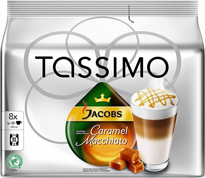 Tassimo Jacobs Caramel Macchiato T-Discs. Image via Amazon.