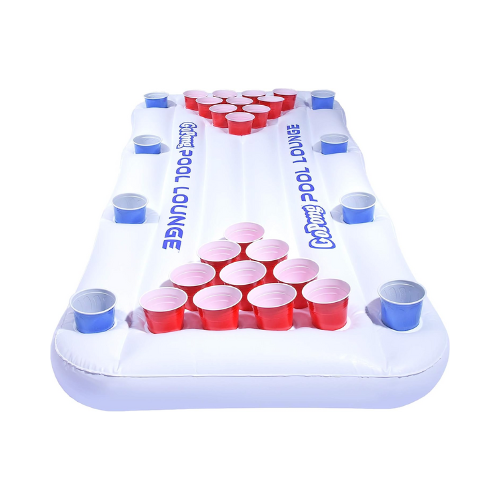 GoPong Pool Lounge Beer Pong Inflatable against white background