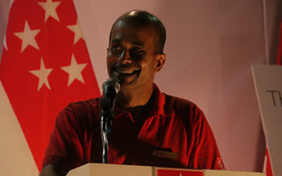 SDP candidate Vincent Wijeysingha said he has no other agenda other than to champion the concerns faced by Singaporeans. (Yahoo! photo/ Faris Mokhtar)