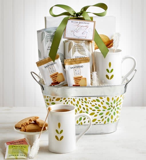 1800Baskets In Sympathy Tea Gift Basket