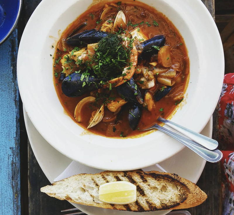 Perla’s is also a great place for French-style seafood.