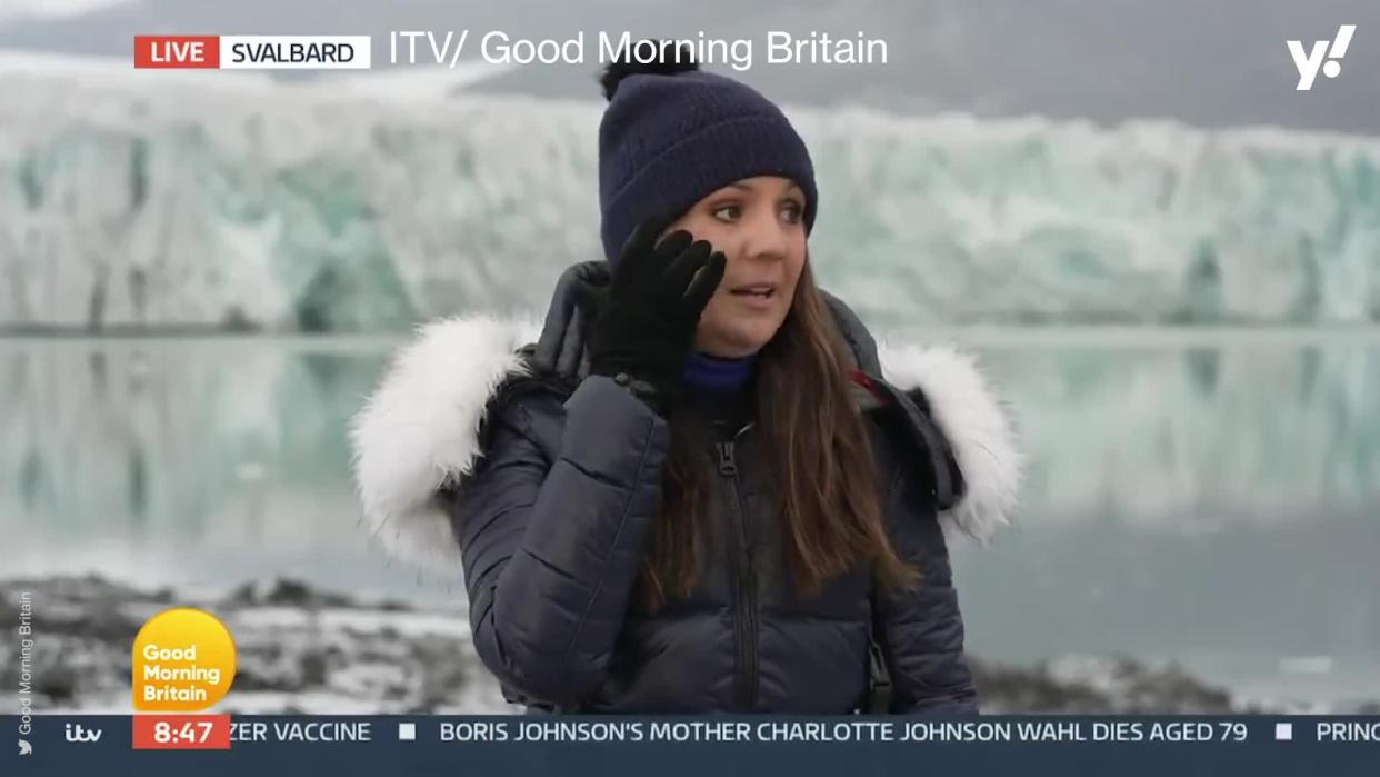 <p>Good Morning Britain's Laura Tobin was reporting from Svalbard, near the North Pole, talking about the devastating effects of the climate crisis when she got emotional.</p>