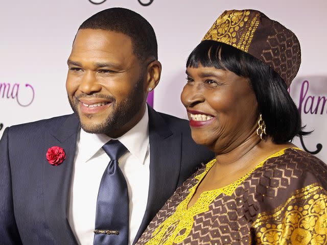 <p>Jim Spellman/WireImage</p> Anthony Anderson and his mother Doris Bowman attend the VH1's "Dear Mama" taping at St. Bartholomew's Church on May 2, 2016 in New York City.