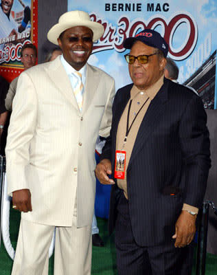 Bernie Mac and Willie Mays at the Hollywood premiere of Touchstone Pictures' Mr. 3000