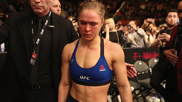 Rousey at UFC 207. Image: Getty