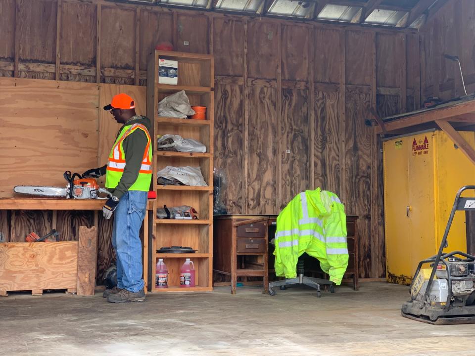 The N.C. Department of Transportation's Division 2 team held an event 10 a.m. Wednesday at the NCDOT Craven County Maintenance Yard in New Bern which showcased what it takes to prepare for potential future storms. They demonstrated the proper signage and heavy cones needed, maintenance on chainsaws, equipment and vehicles as part of hurricane season early preparation.