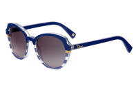 Jeden Sommer wieder ein großes Thema: der Marine-Look. Dior greift ihn auch in seiner Croisette Sonnenbrillen-Kollektion auf und kreiert diese bezaubernde Brille im Streifen-Design mit dezenten Gold-Details. Um 240 Euro.