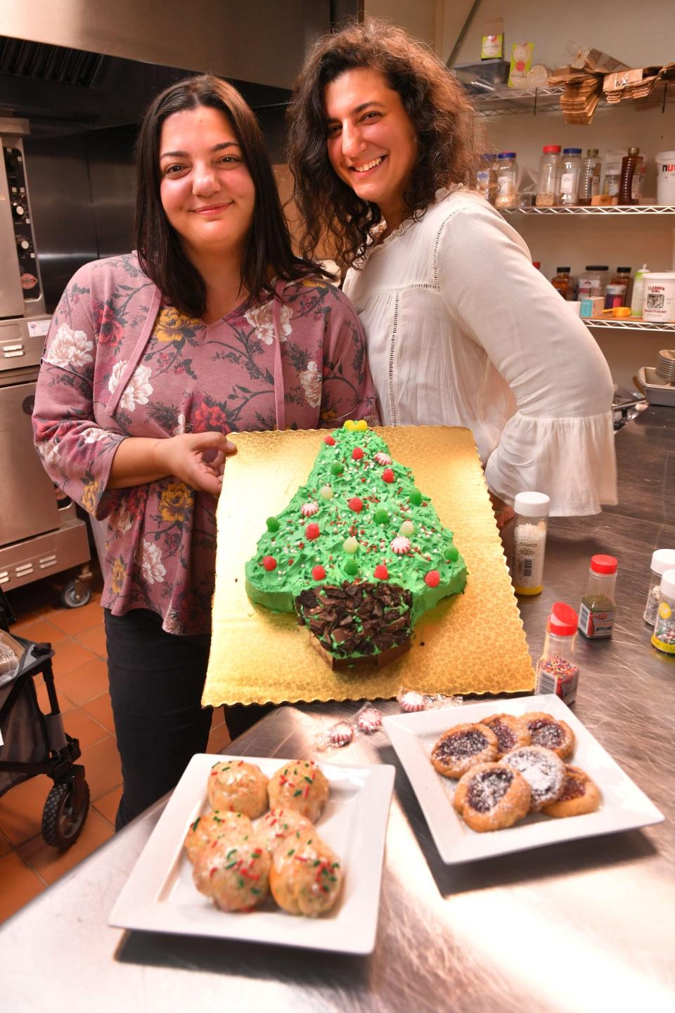 Sisters Arianna (right) and Justine Zitz of Little Jennie's Baked Goods, at Citizens & Southern Event Center in Spartanburg, September 28, 2021. 