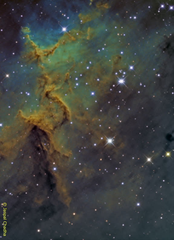 Astrophotographer Jaspal Chadha took this stunning image of the core of the Heart Nebula over four nights in December 2014 and January 2015.of London