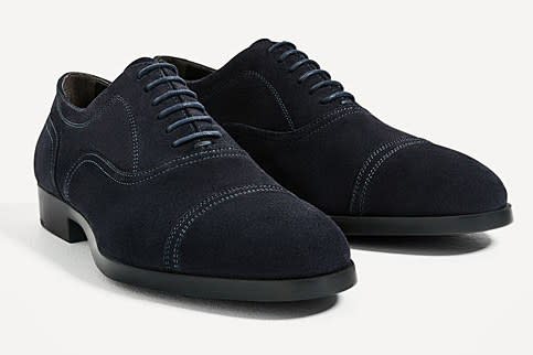 Zara Split-Suede Oxford