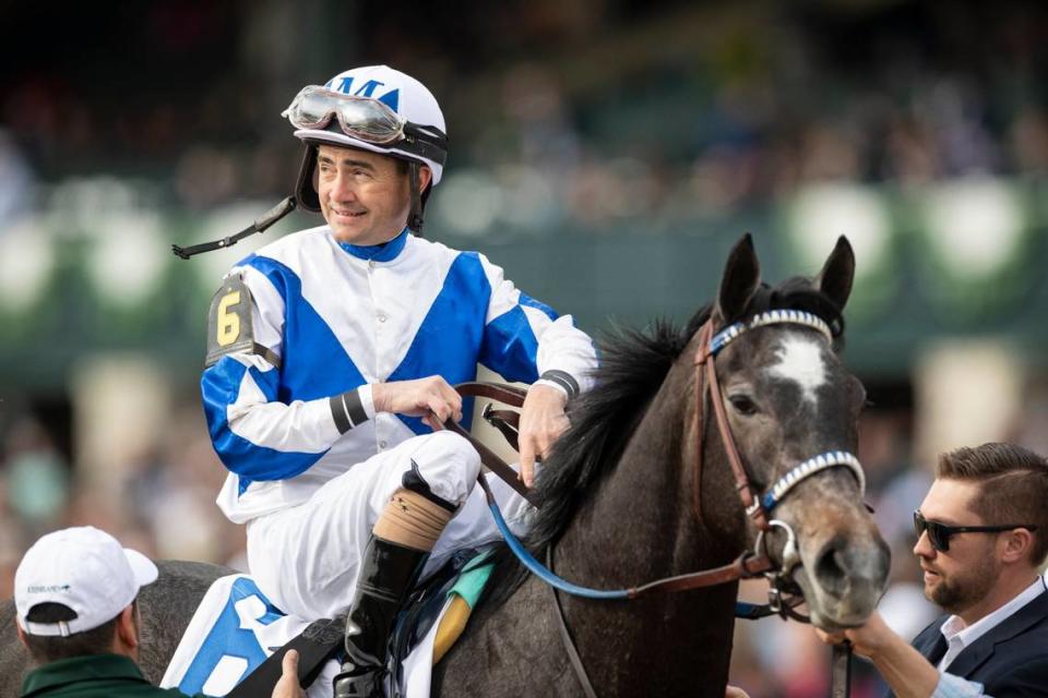 Defining Purpose, with Brian Hernandez Jr. up, won the 86th running of the Central Bank Ashland on Friday at Keeneland.