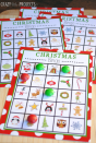 <p>Bingo makes a great family game because pretty much everyone can play, from the little ones right on up to great-grandma (the real expert). Print out a handful of free Christmas bingo boards to put the whole crew in a holly jolly mood. Use red and green candy pieces for markers so you can reuse the games again and again. </p><p><em><a href="http://crazylittleprojects.com/2013/12/christmas-bingo.html" rel="nofollow noopener" target="_blank" data-ylk="slk:Get the tutorial at Crazy Little Projects »;elm:context_link;itc:0;sec:content-canvas" class="link ">Get the tutorial at Crazy Little Projects »</a></em><br></p>