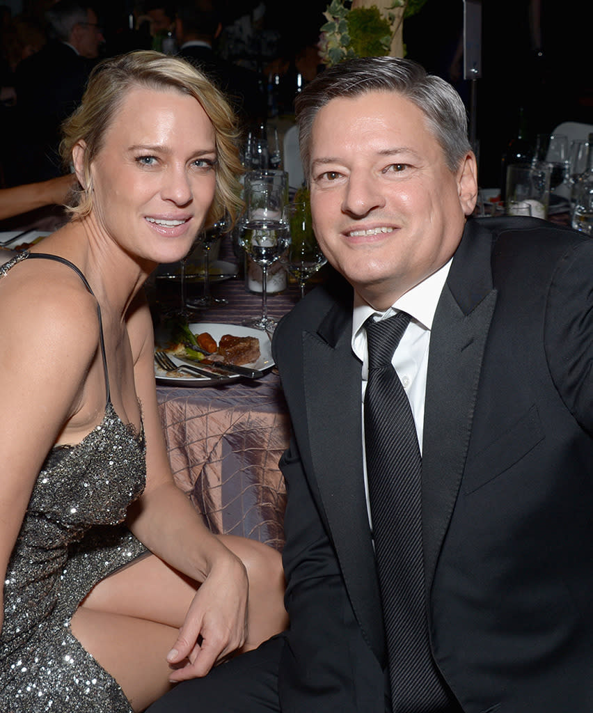 Robin Wright and Ted Sarandos