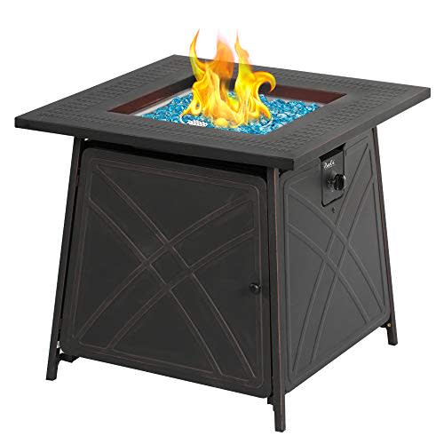 12) Gas Square Table Fire Pit