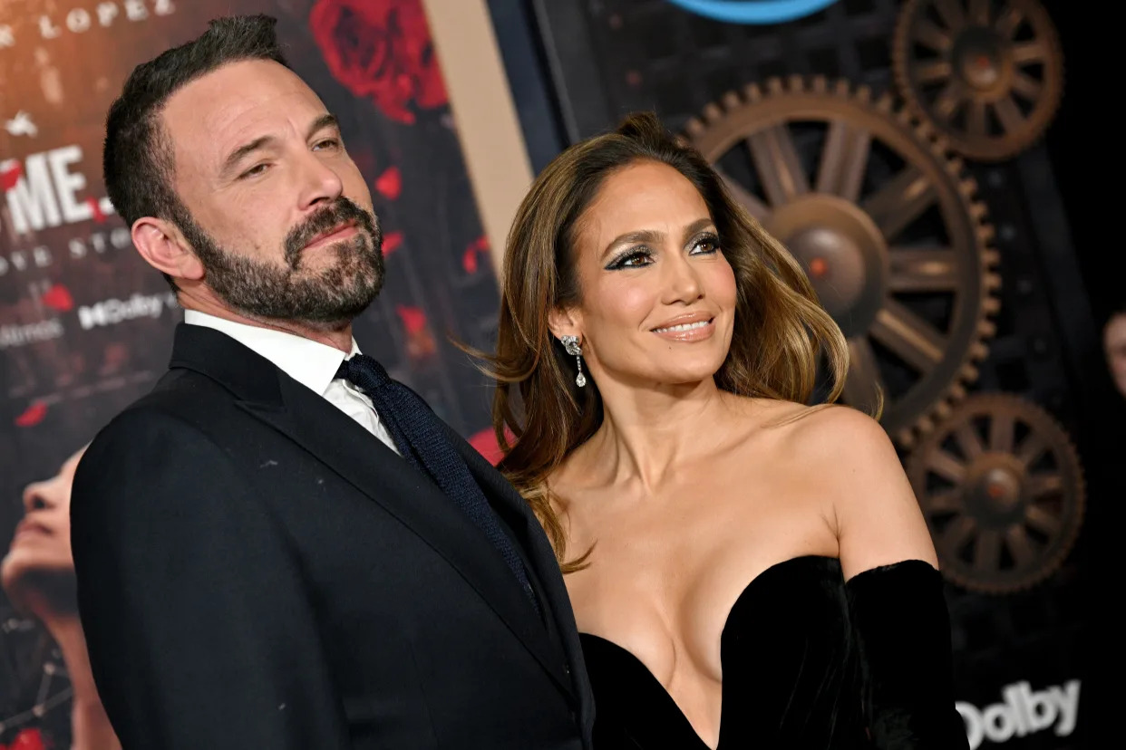 Ben Affleck and Jennifer Lopez attend the Los Angeles Premiere Of Amazon MGM Studios 