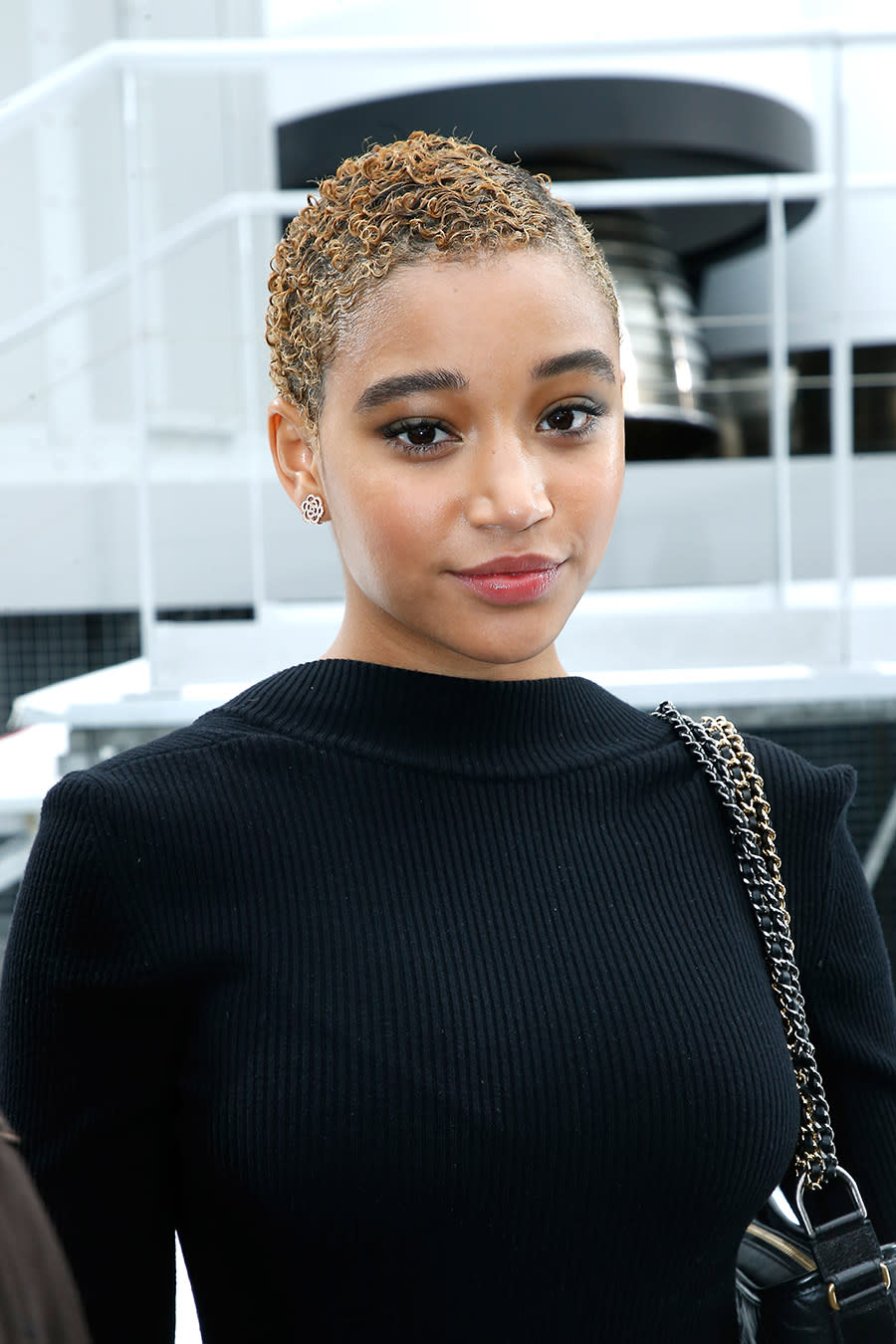 <p>Amandla Stenberg attends the Chanel show as part of the Paris Fashion Week on March 7, 2017. (Photo: Bertrand Rindoff Petroff/Getty Images) </p>