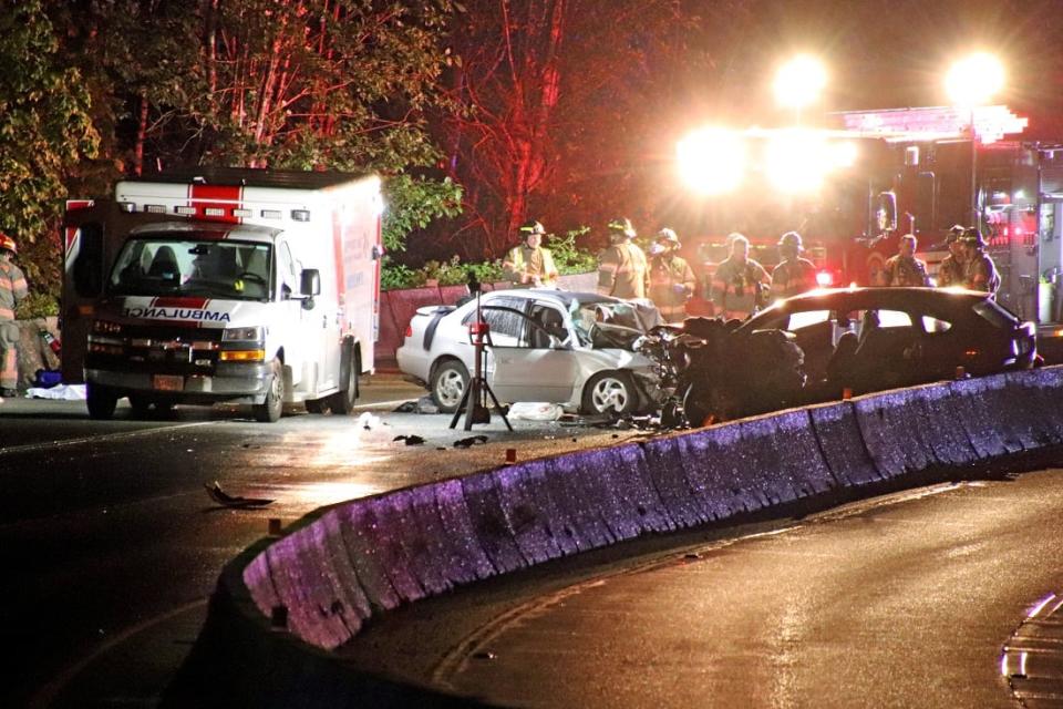 Investigators remain on scene Thursday morning. Westbound traffic on Highway 1 is closed at Westport Road, with access to the Horseshoe Bay Ferry Terminal currently blocked. 