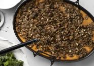 <p>Just about everyone has a favorite sweet potato recipe for Thanksgiving dinner. Ours can be made ahead and then reheated before serving.</p><p><strong><a href="https://www.countryliving.com/food-drinks/recipes/a913/roasted-sweet-potato-casserole-praline-streusel-3014/" rel="nofollow noopener" target="_blank" data-ylk="slk:Get the recipe for Roasted Sweet Potato Casserole with Praline Streusel;elm:context_link;itc:0;sec:content-canvas" class="link ">Get the recipe for Roasted Sweet Potato Casserole with Praline Streusel</a>.</strong></p>